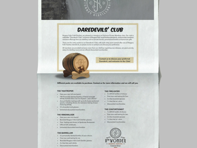 Barrell Club Poster in store design